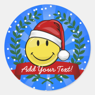 Classic Face Holiday Style Round Sticker