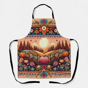 Classic Fair Isle Fall/Autumn Apron