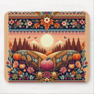 Classic Fair Isle Fall/Autumn Mouse Pad