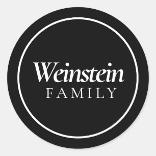 Classic Family Name Purim Sticker
