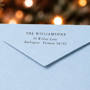 Classic Family Name Simple Return Address Self-inking Stamp