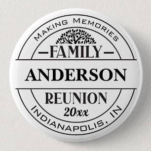 Classic Family Reunion Button Custom Text Badge