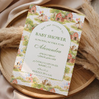 Classic Farm Animals Barnyard Baby Shower
