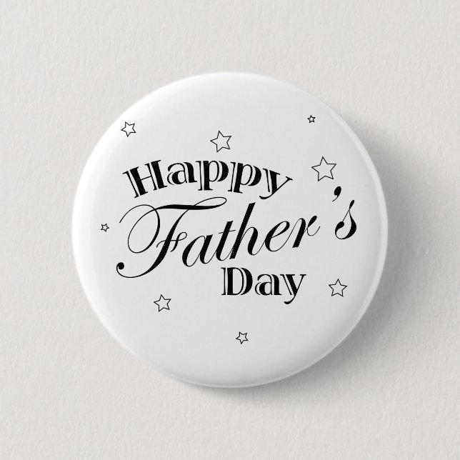 Classic Father's Day 6 Cm Round Badge (Front)