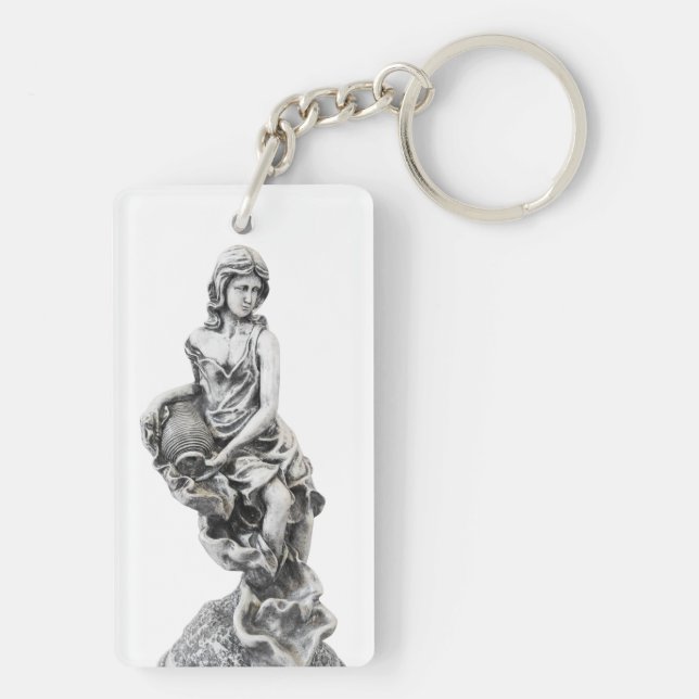 Classic female statue key ring (Back)