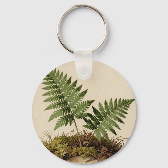 Classic Fern Botanical Key Ring (Front)