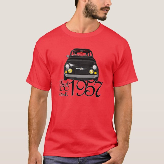 Classic Fiat 500 t-shirt (Front)