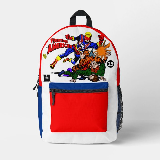 Classic 'Fighting American' Action Comic Backpack  (Front)