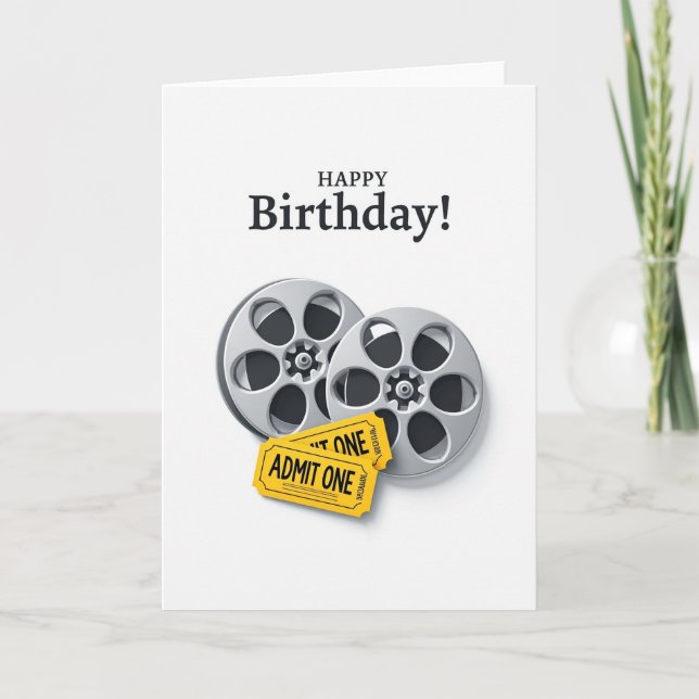 Classic Film Birthday Card (Front)