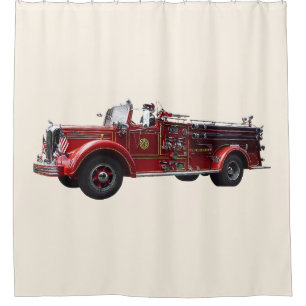 Classic Fire Engine Shower Curtain