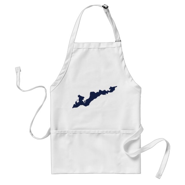 Classic Fishers Island Logo Apron – Navy (Front)