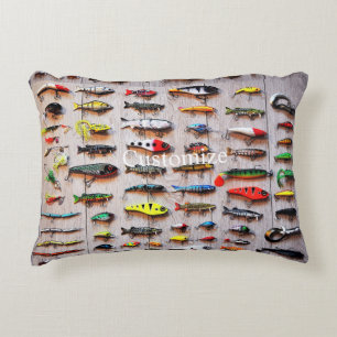 Classic Fishing Lures Thunder_Cove  Decorative Cushion