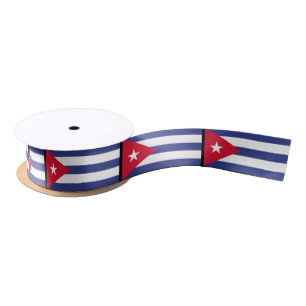 Classic Flag of Cuba Satin Ribbon