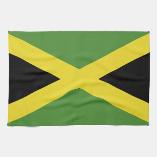 Classic Flag of Jamaica Tea Towel