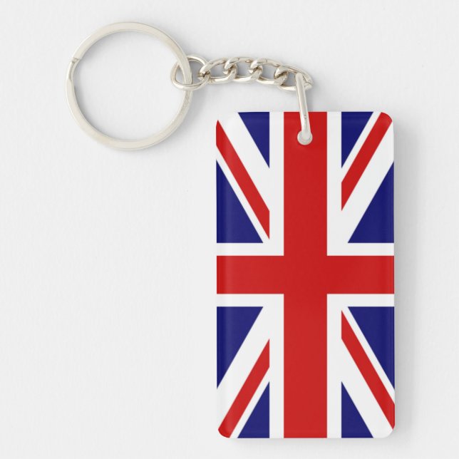 Classic Flag of the United Kingdom Key Ring (Front)
