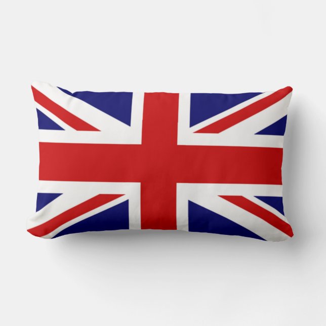 Classic Flag of the United Kingdom The Union Jack Lumbar Cushion (Front)