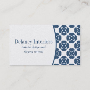 Classic Flair Business Card, Royal Blue Card