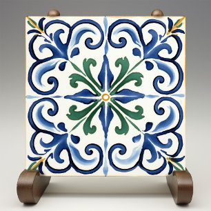 Classic Fleur-de-Lis Traditional Tile