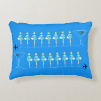 Classic Flight Attendant Accent Pillow