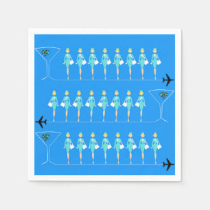 Classic Flight Attendant Paper Napkins