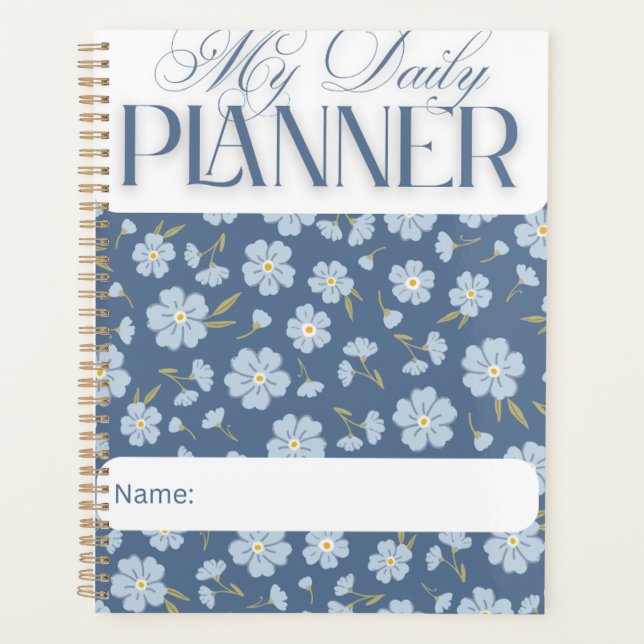 Classic Floral Garden Daily Planner (Front)