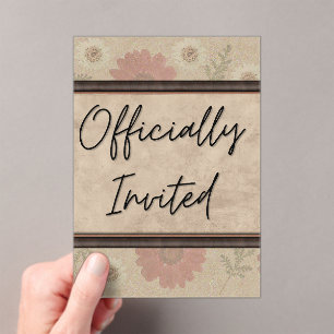 Classic Floral Invitation