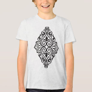 Classic Floral Ornament – Luxury Decorative Art Tri-Blend Shirt