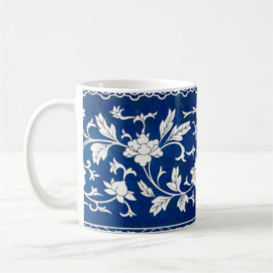 Classic Floral Ornament Print Coffee Mug