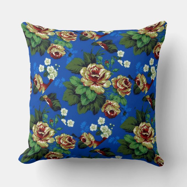 Classic Floral Pattern From The Past Cushion (Front)