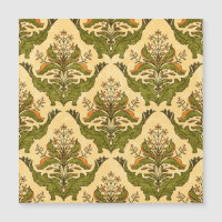 Classic floral wallpaper: stylised damask.
