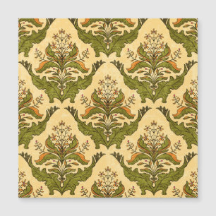 Classic floral wallpaper: stylised damask.