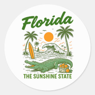 Classic Florida - Sunshine State Stickers
