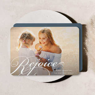 Classic Flourish Holiday Photo Card