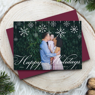 Classic Flourish   Holiday Photo Card