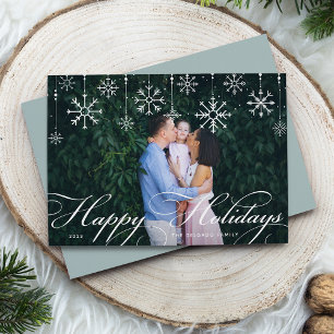 Classic Flourish   Holiday Photo Card