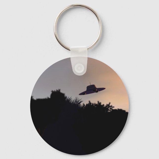 Classic Flying Saucer 2 Keychain (Front)