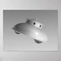 Classic Flying Saucer BW