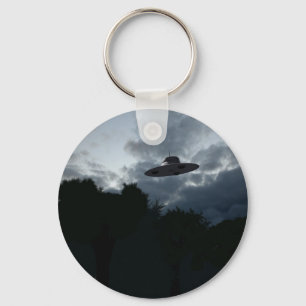 Classic Flying Saucer Keychain