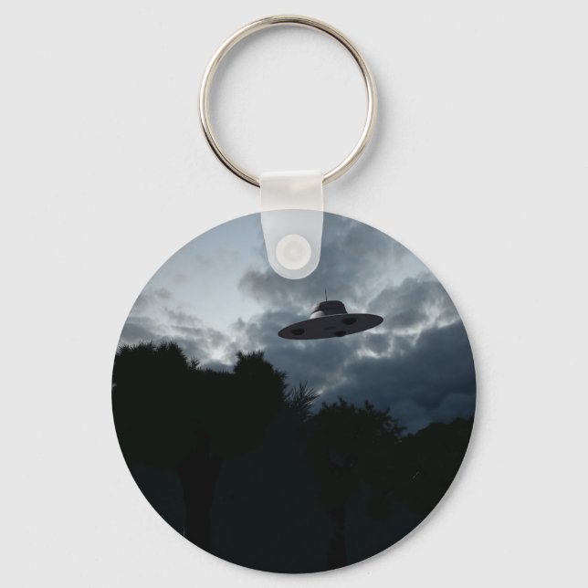 Classic Flying Saucer Keychain (Front)