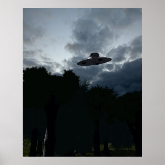 Classic Flying Saucer Poster