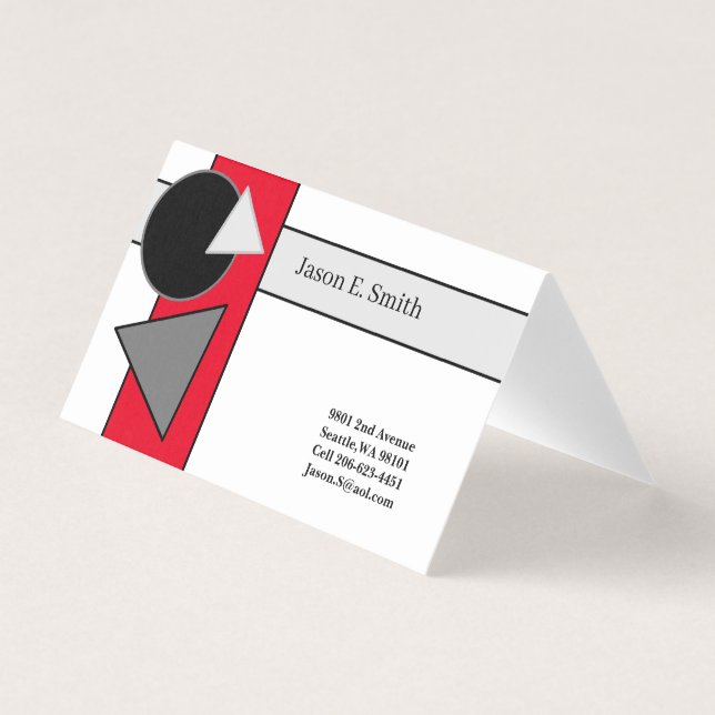 Classic Folded Calling Card (Front)