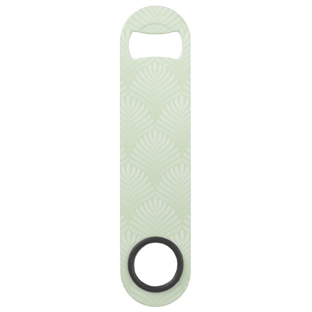 Classic foliage pattern in white and green (Front)