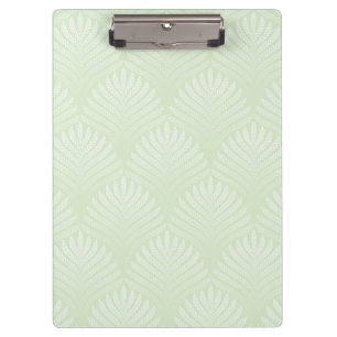 Classic foliage pattern in white and green clipboard