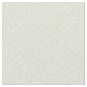 Classic foliage pattern in white and green fabric