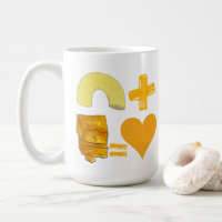Classic Food Pair Macaroni + Cheese = Love Heart