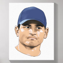 Classic Football Leadership Portrait Illustration