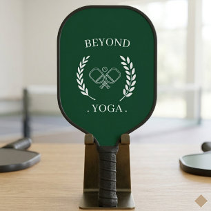 Classic Forest Green Country Club Logo Pickleball Paddle