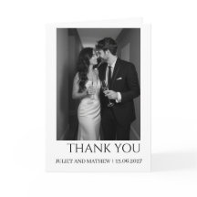 Classic Formal Elegant couple Photo Wedding Folded