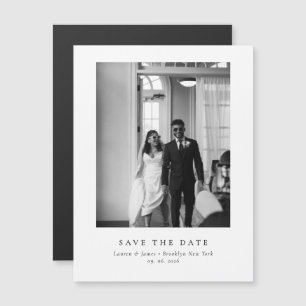 Classic Formal Magnetic Wedding Save The Date