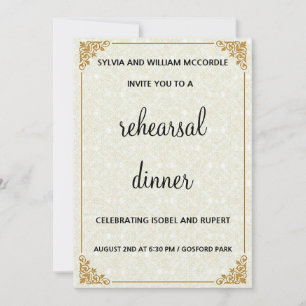 CLASSIC FORMAL REHEARSAL DINNER INVITE